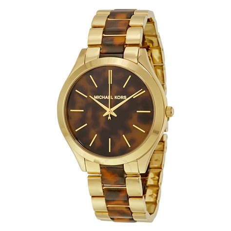 michael kors rose gold tortoiseshell watch|Michael Kors mk4284.